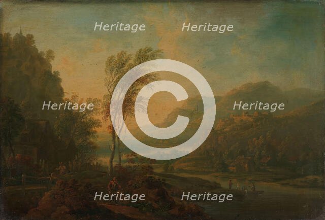 Landscape from the Rhine region, 18th century. Creator: Christian Georg Schüz I.