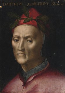 Portrait of Dante Alighieri (1265-1321). Artist: Italian, second half 16th cen. (ca. 1550-1600)