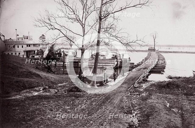 Pontoon Bridge, 1861-65. Creator: Andrew Joseph Russell.