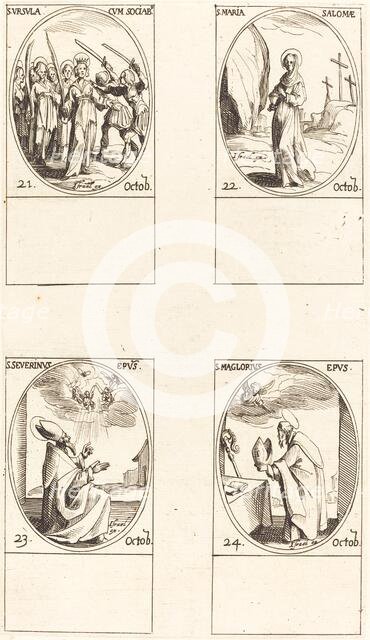 St. Ursula and Companions; St. Mary Salome; St. Severinus; St. Maglorius. Creator: Jacques Callot.
