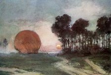 'The Return of the Balloon', Artois, France, 10 June 1915, (1926). Artist: Francois Flameng