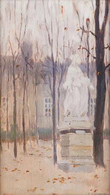 In the Luxembourg Garden, 1900. Creator: Edward Trojanowski.