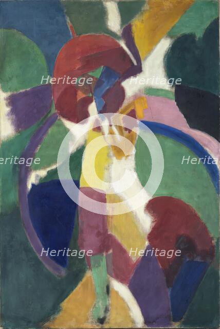 Woman with a Parasol, 1913. Creator: Robert Delaunay.