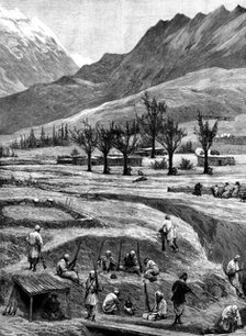 The Chitral Expedition: the Siege of Reshun, 1895. Creator: P Naumann.