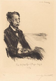 Bildnis des Grafen Keyserling (Portrait of Count Keyserling), 1919. Creator: Lovis Corinth.