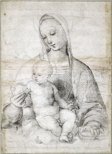 Madonna with the Pomegranate, c. 1504. Artist: Raphael (1483-1520)