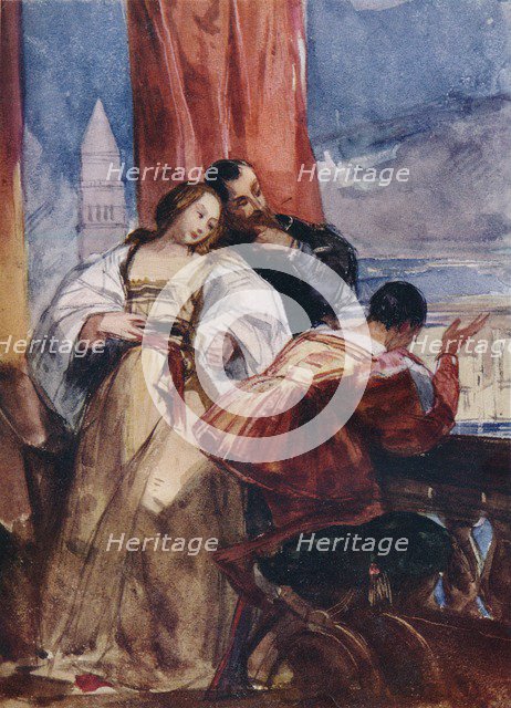 'On the Balcony, Venice', c1826.