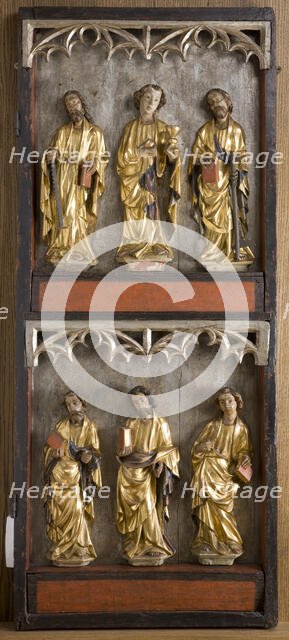 Saint Apostles, Our Lady of Sorrows. Right Wing of the Altar Retable from Stary Zywiec, c1400. Creator: Unknown.