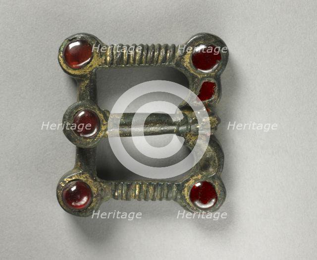 Buckle with Animal-Shaped Thorn and Belt Plate, 400s. Creator: Unknown.