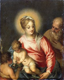 The Holy Family with John the Baptist'. Creator: Rottenhammer, Johann (Hans), the Elder (1564-1625).