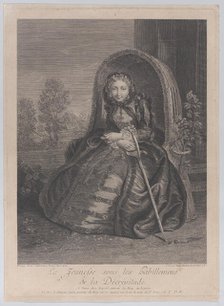 Youth under the clothing of decrepitude (La jeunesse sous les habillements de la décrépitu..., 1751. Creator: Renée Elizabeth Marlie Lépicié.
