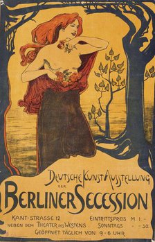 Poster for the Berlin Secession Exhibition, c. 1900. Artist: Anonymous  