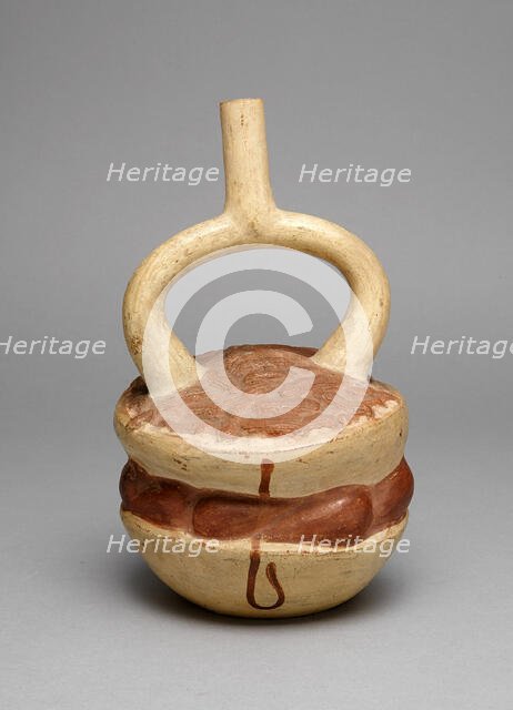 Vessel in Form of Stacked Bowls of Fruits, Vegetables, and Peanuts, A.D. 250/500. Creator: Unknown.