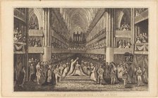 Crowning of Queen Victoria, June 28, 1838 [right half], 19th century. Creator: Unknown.