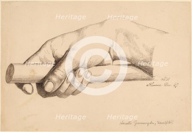 Right Hand Holding Short Rod, 1847. Creator: Horatio Greenough.