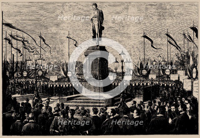 The unveiling of the Pushkin monument in Moscow on June 6, 1880, 1880.