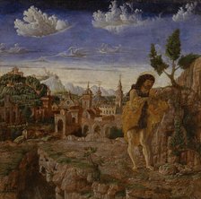 Saint John the Baptist in a Landscape, c1480. Creator: Giovanni Corente.