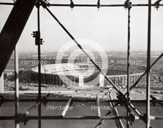 The Olympic Stadium from the Bell Tower, Berlin, Germany, c1936-c1936. Artist: Unknown