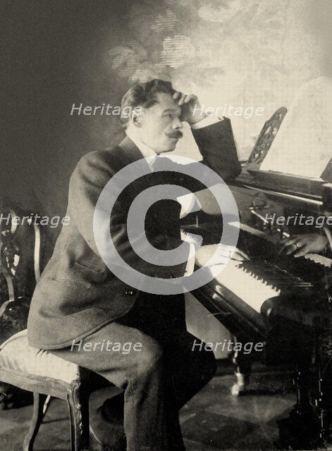 Portrait of the Composer Anton Arensky (1861-1906). Creator: Photo studio H. Rentz & F. Schrader.