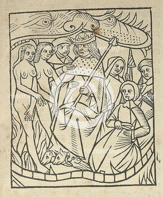 Perceval, the Story of the Grail by Chrétien de Troyes , 1523. Creator: Anonymous.