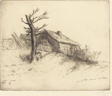 Thatched Cottage (Chaumiere). Creator: Alphonse Legros.