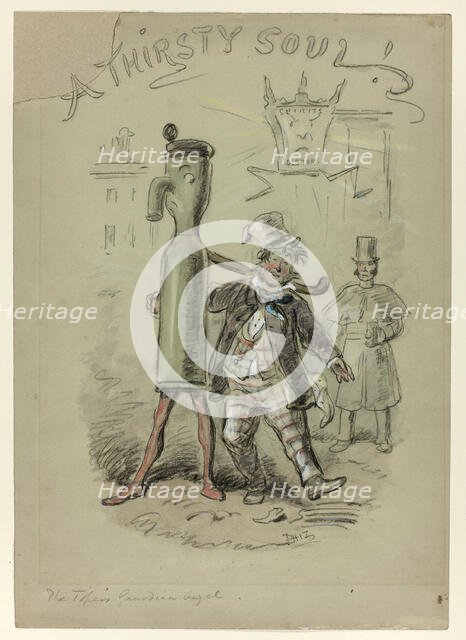 A Thirsty Soul, n.d. Creator: Hablot Knight Browne.