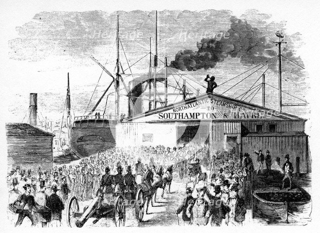'The Loading Of The Atlantic And Baltic Boats', c1860s. Artist: Unknown