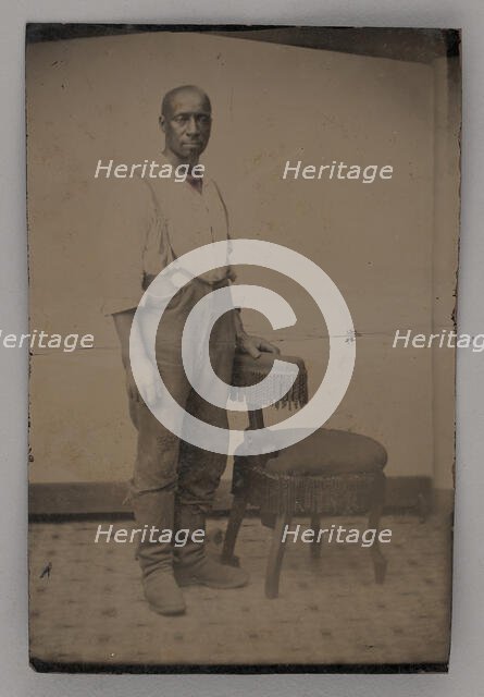 Untitled (Portrait of a Standing Man), 1875. Creator: Unknown.