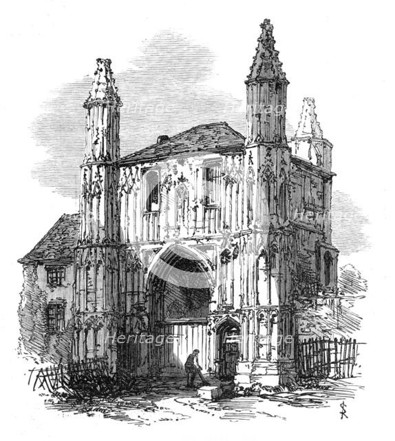 The Town and Camp of Colchester: the Abbey Gate, 1869. Creator: Unknown.