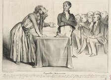 L'assemblée d'Actionnaires, 1836.  Creator: Honore Daumier.