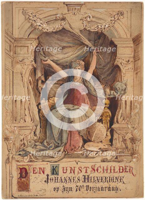 Personification of painting, 1856-1912. Creator: Abraham Henriques de Souza.