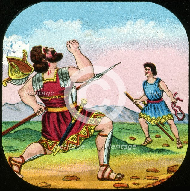 David Killing Goliath. Artist: Unknown