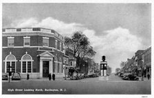 High Street, looking north, Burlington, New Jersey, USA, 1940. Artist: Unknown