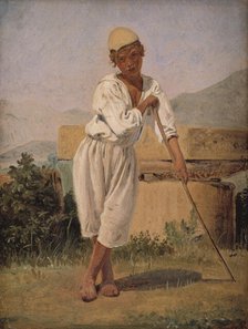 A Sheperd Boy. Pompeii, 1838. Creator: Constantin Hansen.