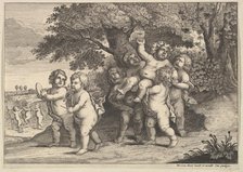Seven Boys, 1625-77. Creator: Wenceslaus Hollar.