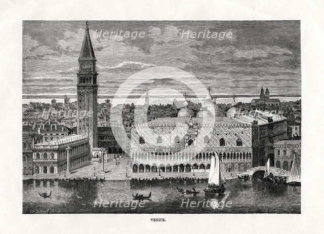 'Venice', Italy, 1879. Artist: Charles Barbant