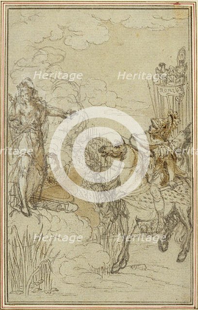 Study for Lucain's "La Pharsale", Canto I, c. 1766. Creator: Hubert Francois Gravelot.