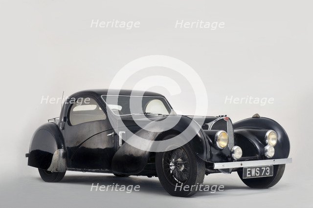 Bugatti type 57S 1937 . Artist: Simon Clay.