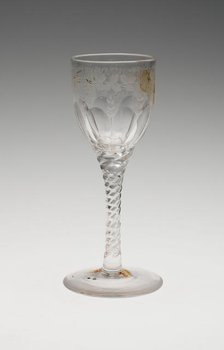 Wine Glass, England, c. 1800. Creator: Unknown.