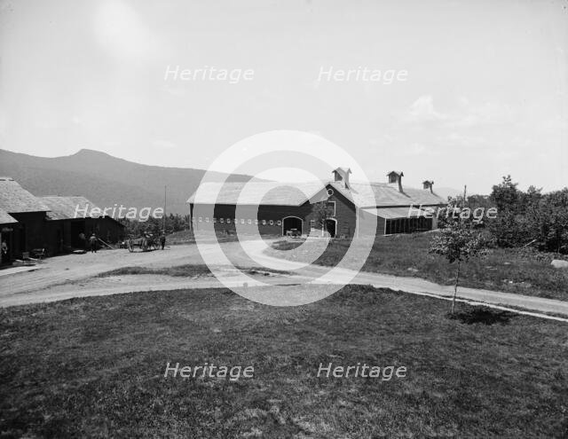 The Barns, Hotel Kaaterskill, Catskill Mountains, N.Y., between 1900 and 1905. Creator: William H. Jackson.