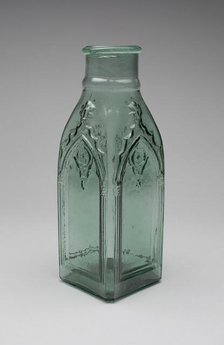 Pickle jar, 1850/70. Creator: Crowleytown Glass Works.