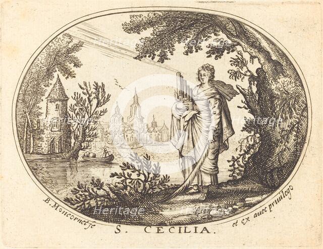 Saint Cecilia in a Landscape. Creator: Balthasar Moncornet.