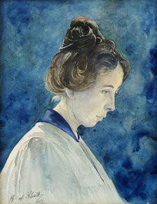 Self-Portrait, c. 1890. Creator: Hilma af Klint (1862-1944).
