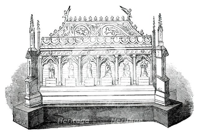 Silver-Gilt Shrine, 1850. Creator: Unknown.