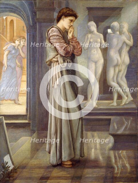 Pygmalion and the Image - The Heart Desires, 1878. Creator: Sir Edward Coley Burne-Jones.