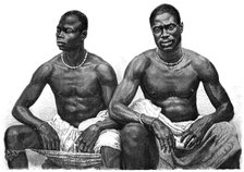 'Two men from Assinie', Guinea, c1860-1920.Artist: Jean Andre Rixens