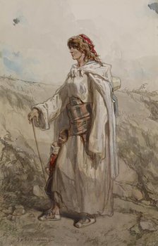 Gypsy Woman and Child, c1859. Creator: Paul Gavarni.