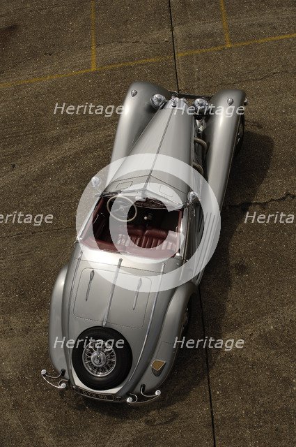 1937 Mercedes Benz 540 k special roadster. Artist: Simon Clay.