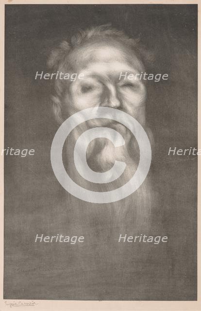 Auguste Rodin. Creator: Eugène Carrière (French, 1849-1906); Lemercier.