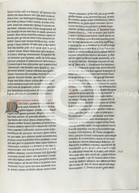 Folio Fifteen from Burchard of Sion's De locis ac mirabilibus mundi, or an Illuminated ..., c. 1460. Creator: Burchard of Mount Sion.